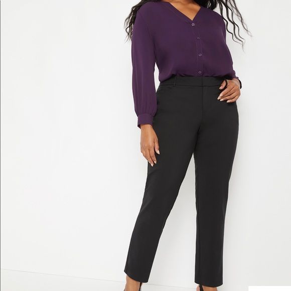 ELOQUII Plus Size Trouser Kady Pant - Picture 1 of 3